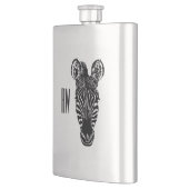 Zebra Hoofd Monogram Flacon (Links)