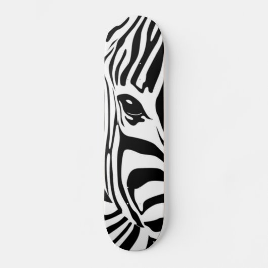 Zebra hoofd persoonlijk skateboard (Voorkant)