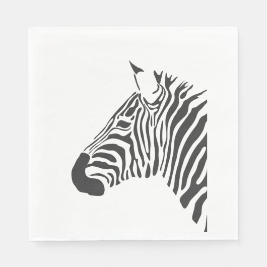 ZEBRA HOOFD SERVET (Voorkant)