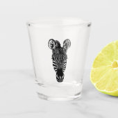 Zebra hoofd shot glas (Voorkant)