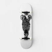 Zebra hoofd skateboard (Voorkant)