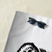 Zebra hoofd strandlaken (In situ)