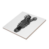 Zebra hoofd tegeltje (Zijkant)