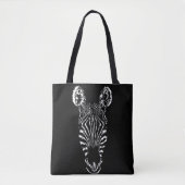 Zebra hoofd tote bag (Voorkant)