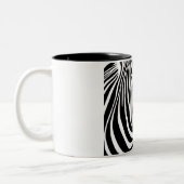 Zebra hoofd tweekleurige koffiemok (Links)