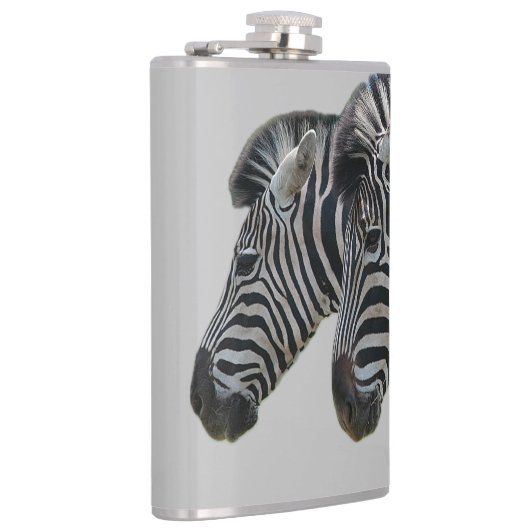 Zebra hoofden heupfles (Rechts)