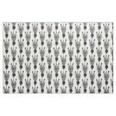 zebra hoofden op wit stof (Fat Quarter)