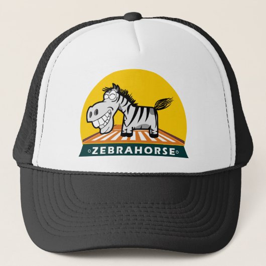 Zebra Hores Trucker Pet (Voorkant)