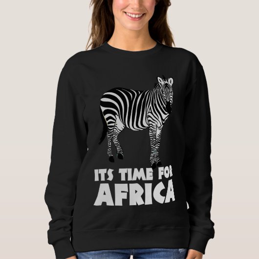 Zebra Horse Africa Animal Safari Boy Wild Trui (Voorkant)