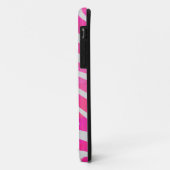 Zebra Hot Pink en White Print Case-Mate iPhone Case (Achterkant/links)