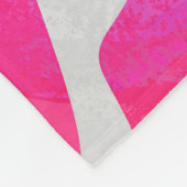 Zebra Hot Pink en White Print Fleece Deken (Hoek)