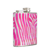 Zebra Hot Pink en White Print Heupfles (Rechts)