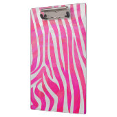 Zebra Hot Pink en White Print Klembord (Links)