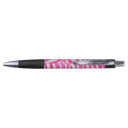 Zebra Hot Pink en White Print Pen (Achterkant)