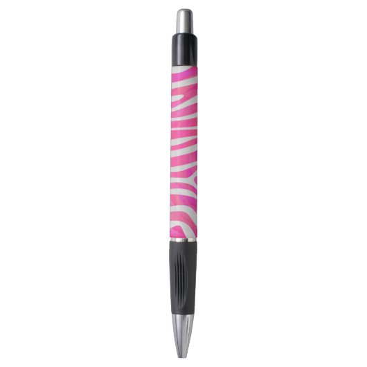 Zebra Hot Pink en White Print Pen (Voorkant Verticaal)