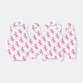 Zebra Hot Pink en White Silhouette Bedankdoosjes (Uitgevouwen)