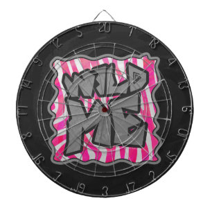 Zebra Hot Pink en White Wild Me Dartbord