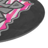 Zebra Hot Pink en White Wild Me Snijplank (Hoek)