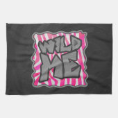 Zebra Hot Pink en White Wild Me Theedoek (Horizontaal)