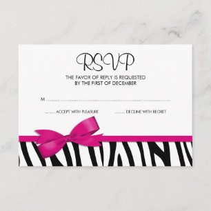 Zebra Hot-roze printplaat RSVP