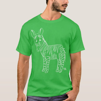 Zebra houdt van dieren t-shirt