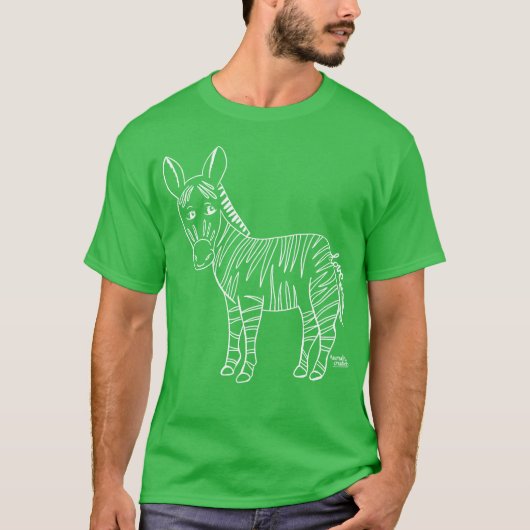 Zebra houdt van dieren t-shirt (Voorkant)