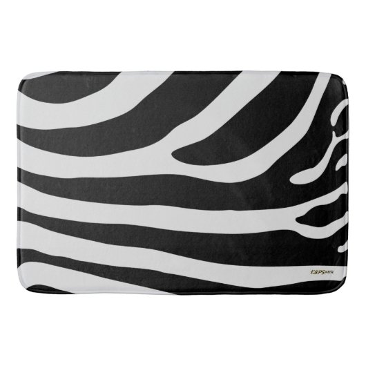 Zebra huid badmat (Voorkant)