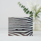 Zebra huid briefkaart (Staand voorkant)