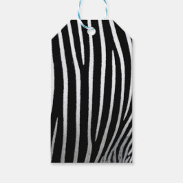 Zebra huid cadeaulabel