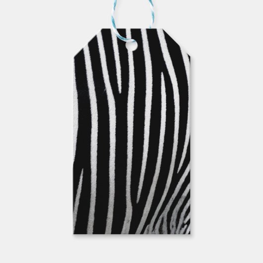 Zebra huid cadeaulabel (Voorkant)