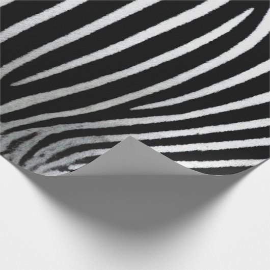 Zebra huid cadeaupapier (Hoek)