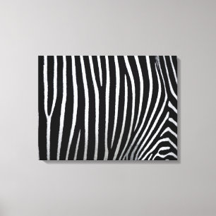 Zebra huid canvas afdruk