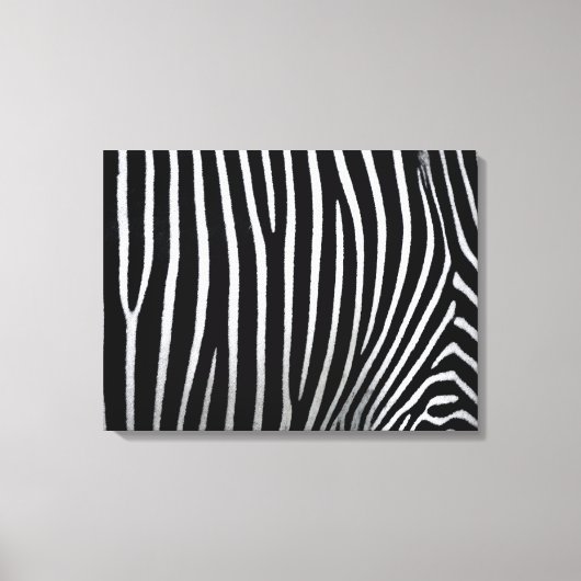 Zebra huid canvas afdruk (Voorkant)