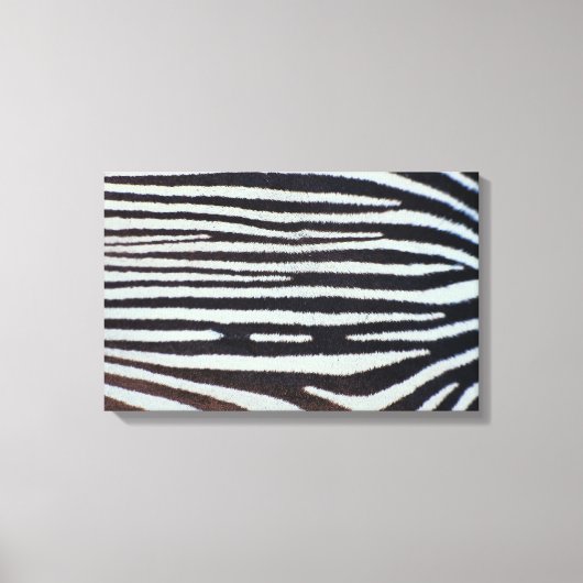 Zebra huid canvas afdruk (Voorkant)