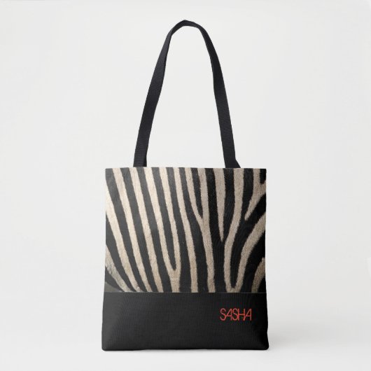 Zebra Huid Collectie Canvas tas (Voorkant)