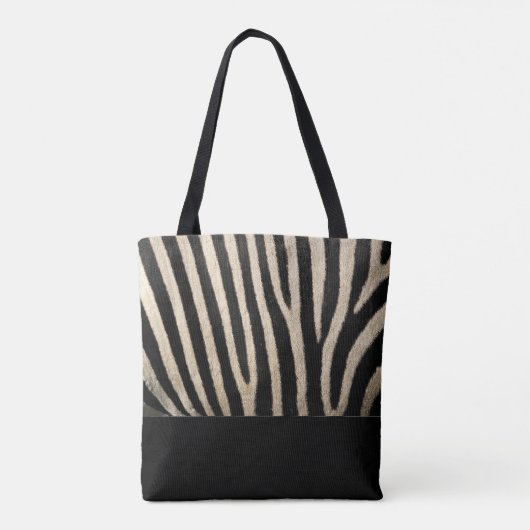 Zebra Huid Collectie Canvas tas (Achterkant)