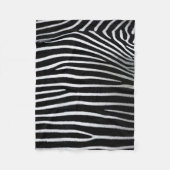 Zebra huid fleece deken (Voorkant)