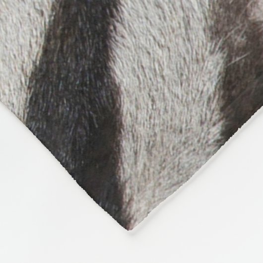 ZEBRA HUID FLEECE DEKEN (Hoek)