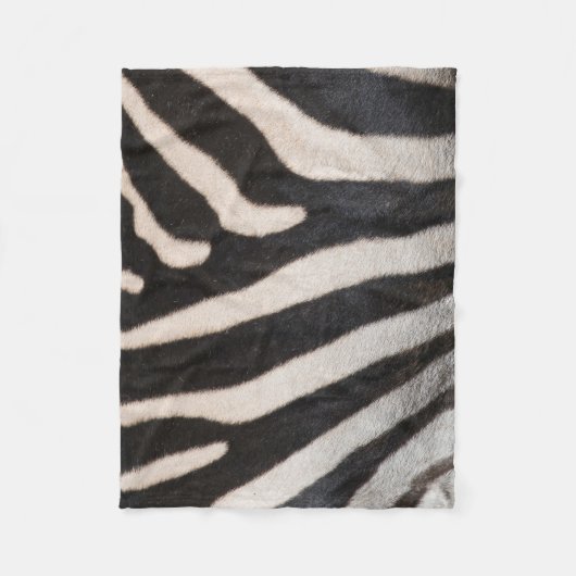 ZEBRA HUID FLEECE DEKEN (Voorkant)
