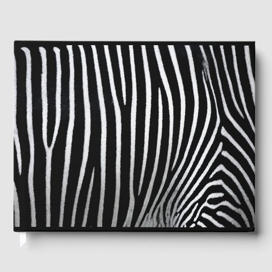 Zebra huid gastenboek (Voorkant)