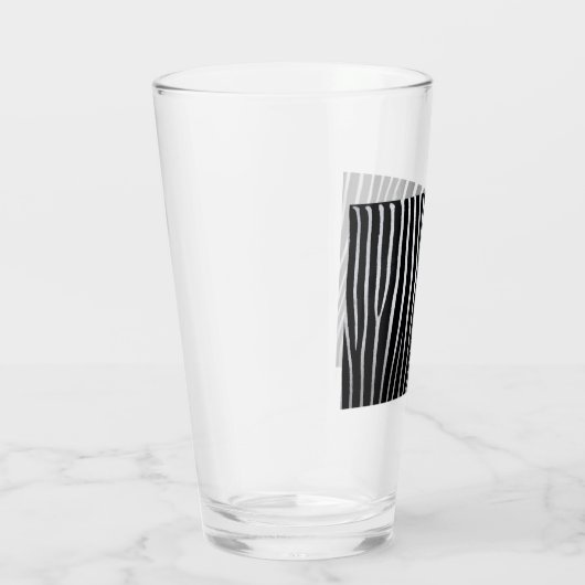 Zebra huid glas (Rechts)