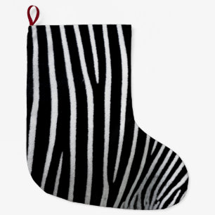 Zebra huid grote kerstsok