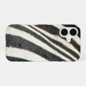 zebra huid iPhone 16 hoesje (Achterkant horizontaal)