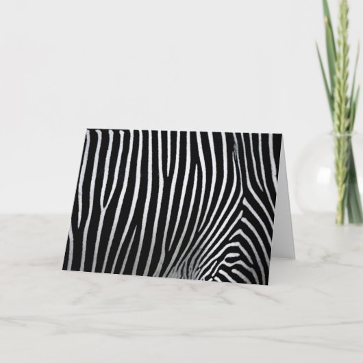 Zebra huid kaart (Voorkant)