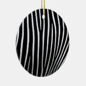 Zebra huid keramisch ornament (Rechts)