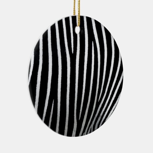Zebra huid keramisch ornament (Rechts)