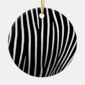 Zebra huid keramisch ornament (Voorkant)