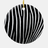 Zebra huid keramisch ornament (Achterkant)