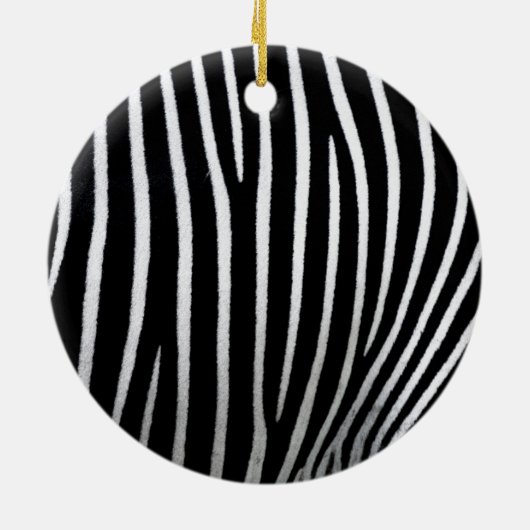 Zebra huid keramisch ornament (Achterkant)