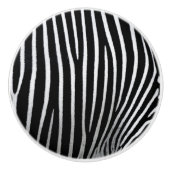Zebra huid keramische knop (Voorkant)